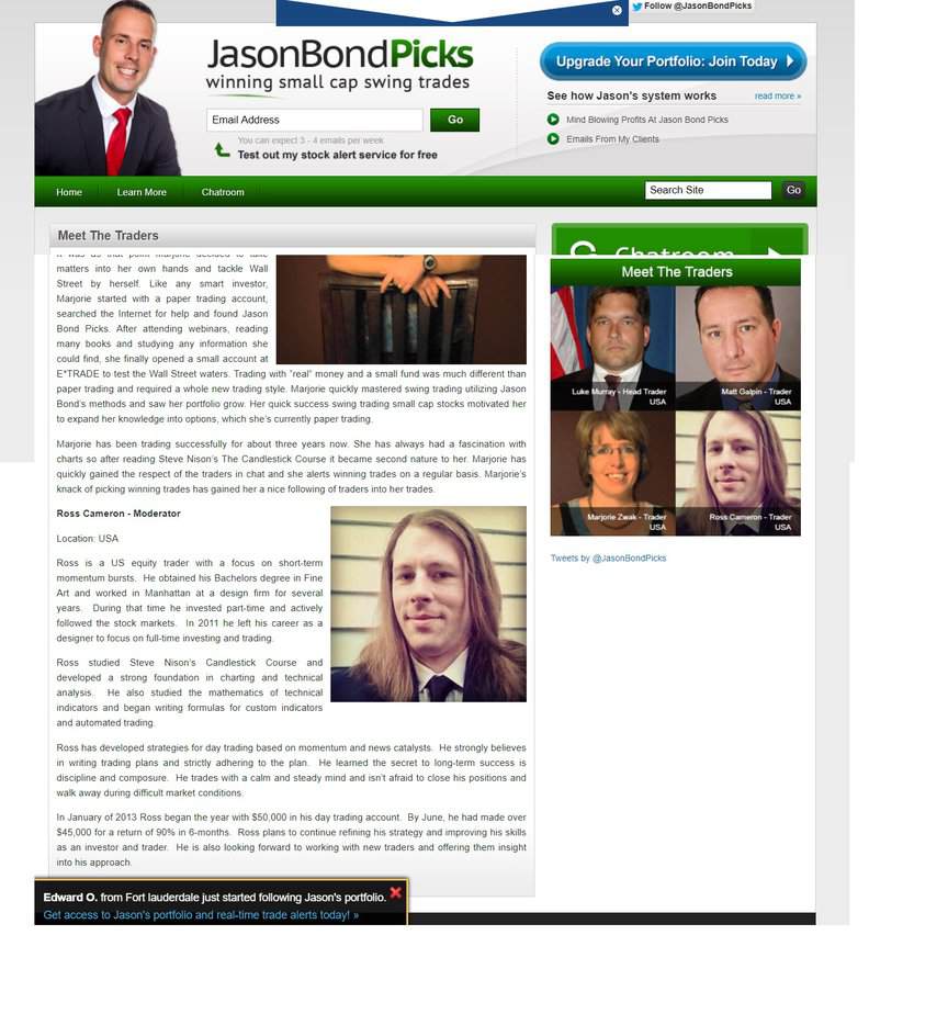 Ross Cameron and Raging Bull